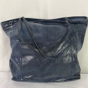 Latico Blue Snake Tote Bag